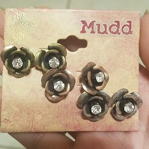 Rose earrings